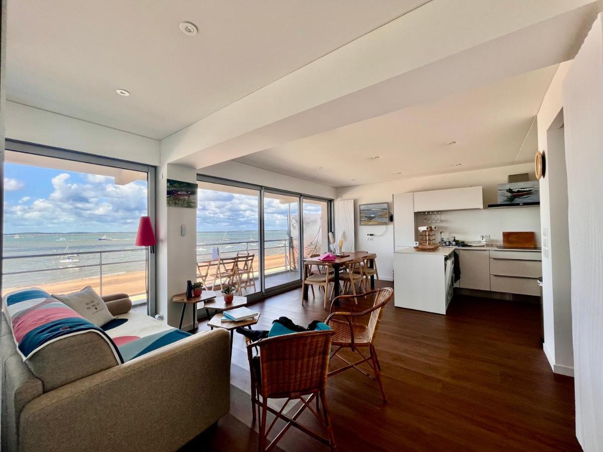 Premiere Ligne Acces Prive Et Direct A La Plage Vue Mer Аркашон Экстерьер фото