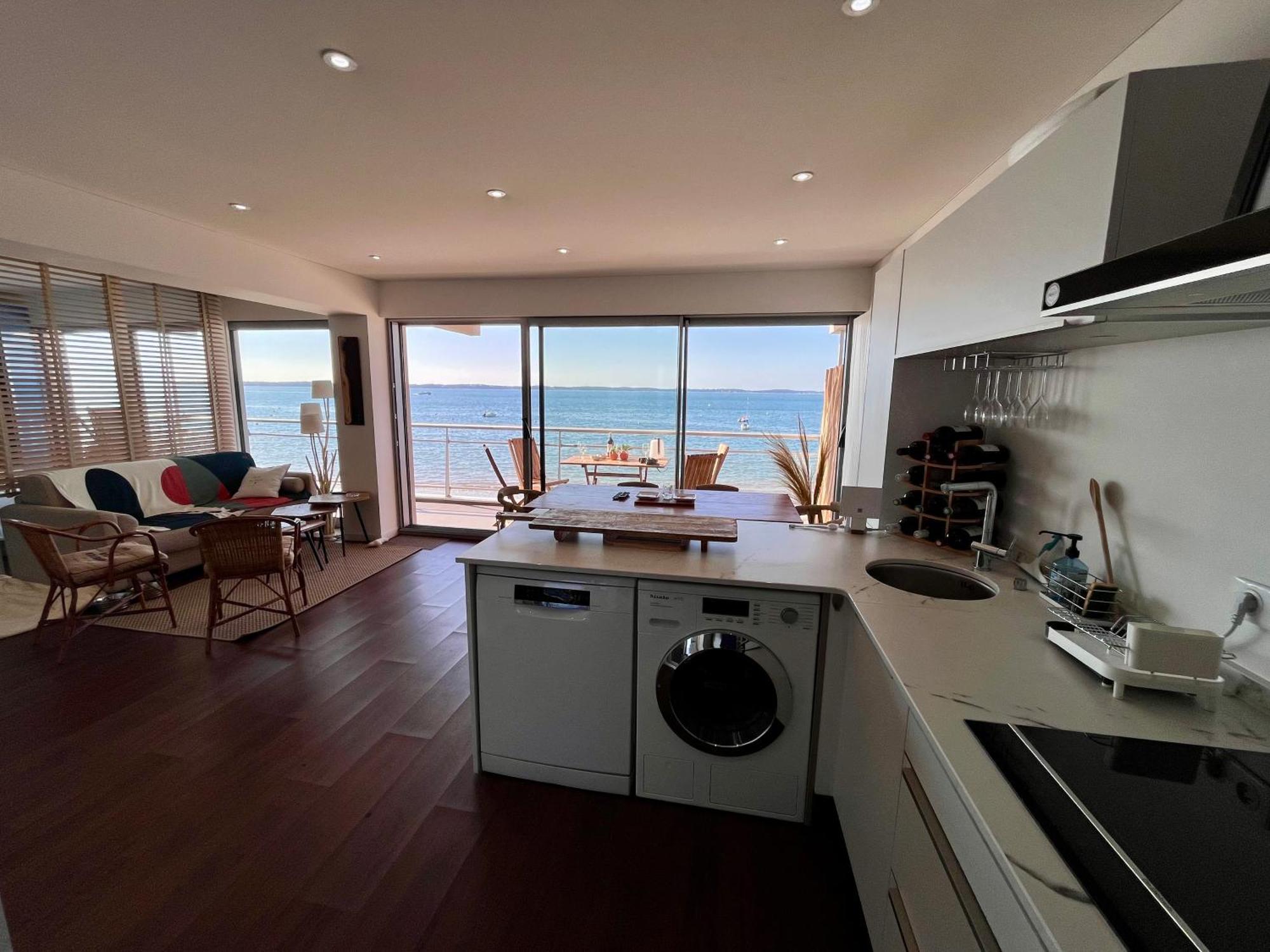 Premiere Ligne Acces Prive Et Direct A La Plage Vue Mer Аркашон Экстерьер фото