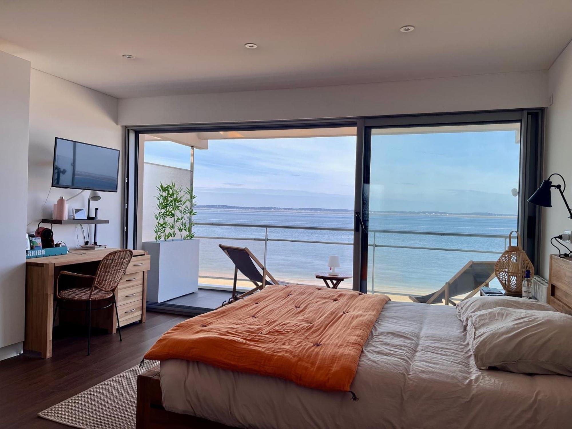 Premiere Ligne Acces Prive Et Direct A La Plage Vue Mer Аркашон Экстерьер фото